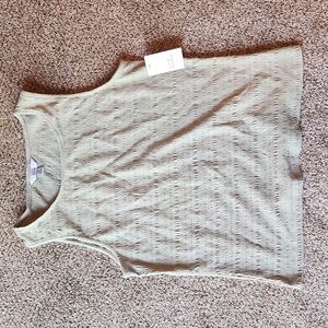 Croft & Barrow | NWT Sage Green Textured Tank